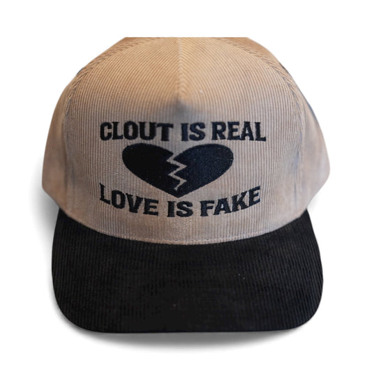 Black/Brown Corduroy SnapBack